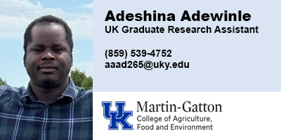 Adeshina Adewinle, University of Kentucky